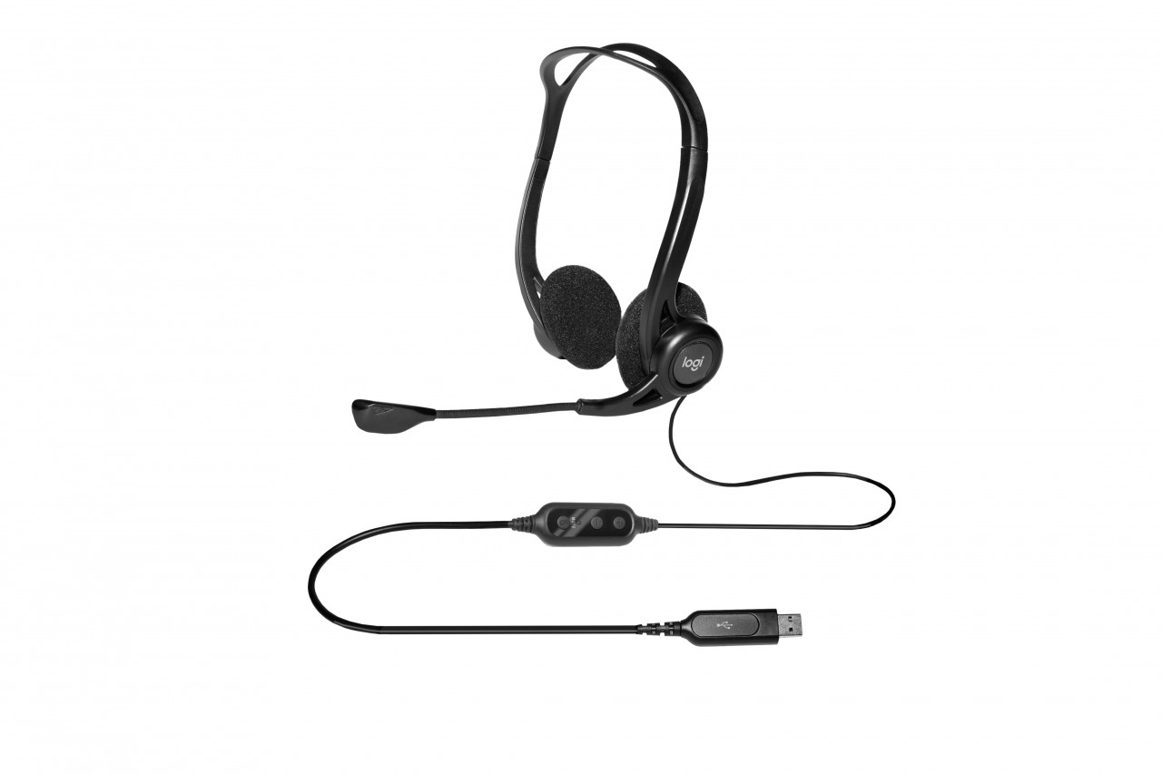 Logitech 960 USB Headset schwarz Logitech 960 USB Headset schwarz