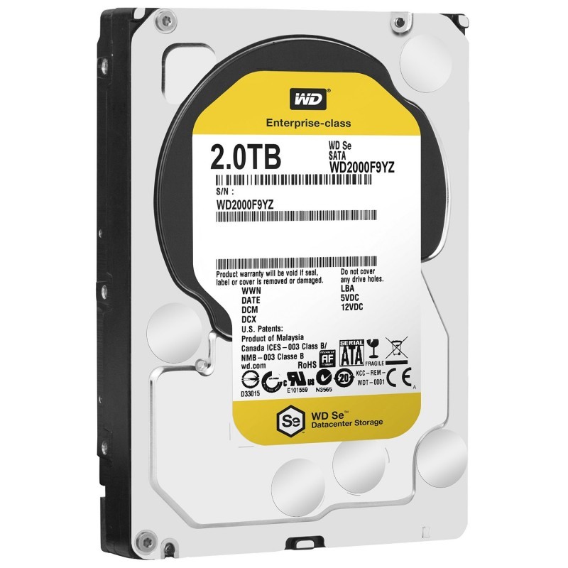Festplatte Western Digital Gold Datacenter 2 TB, SATA Festplatte Western Digital Gold Datacenter 2 TB, SATA